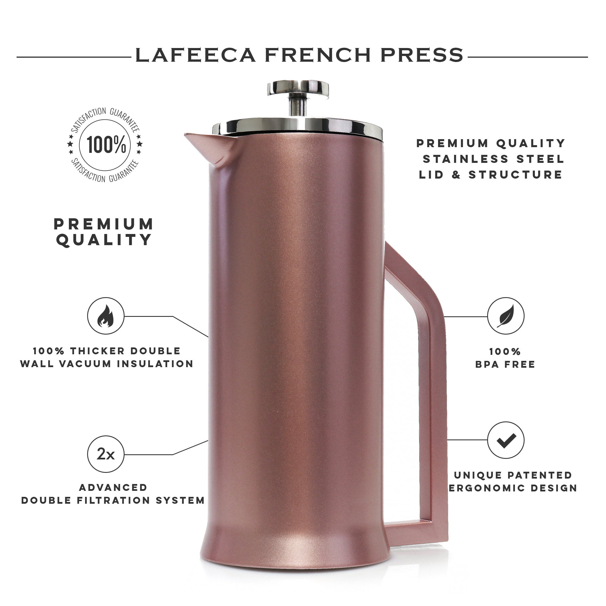 Lafeeca - French Press in Copper
