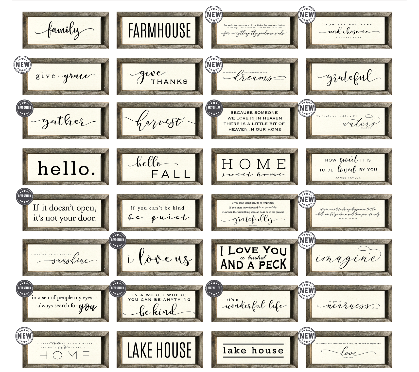 Brayden and Brooks 16x7 Thin Oak Everyday Signs RUNAWAY LUNA LIFESTYLE